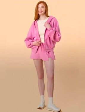 Blogilates Women's Marshmallow Full Zip Hooded Sweatshirt